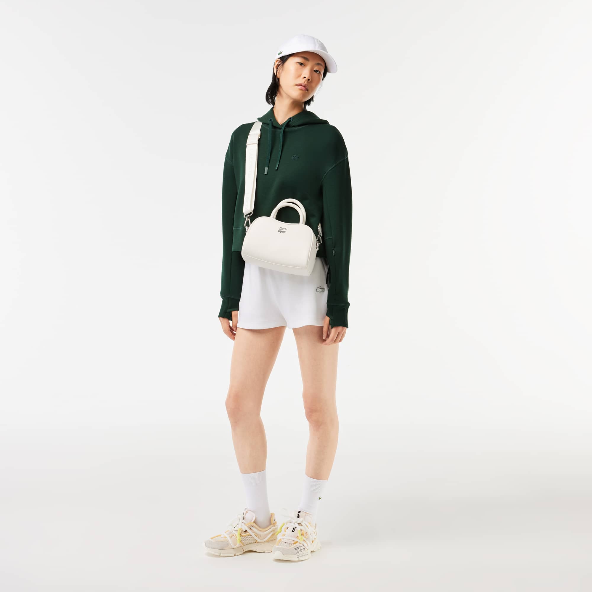 Sweatshirt à capuche Jogger femme Lacoste avec passe-pouce Sweatshirts - Vert - Lacoste - Femme