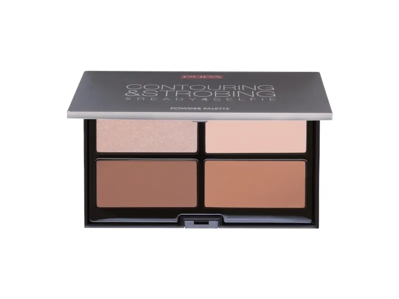 Ready4Selfie, Kvinder, Make-up palette til konturering, 002 Medium Skin, 17.5 g
