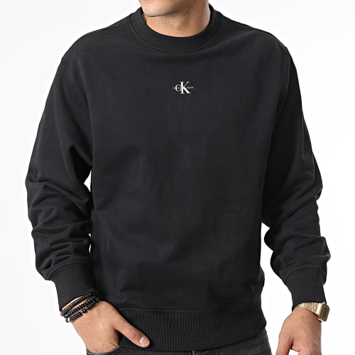 Sweat Crewneck Micro Monologo 2534 Noir