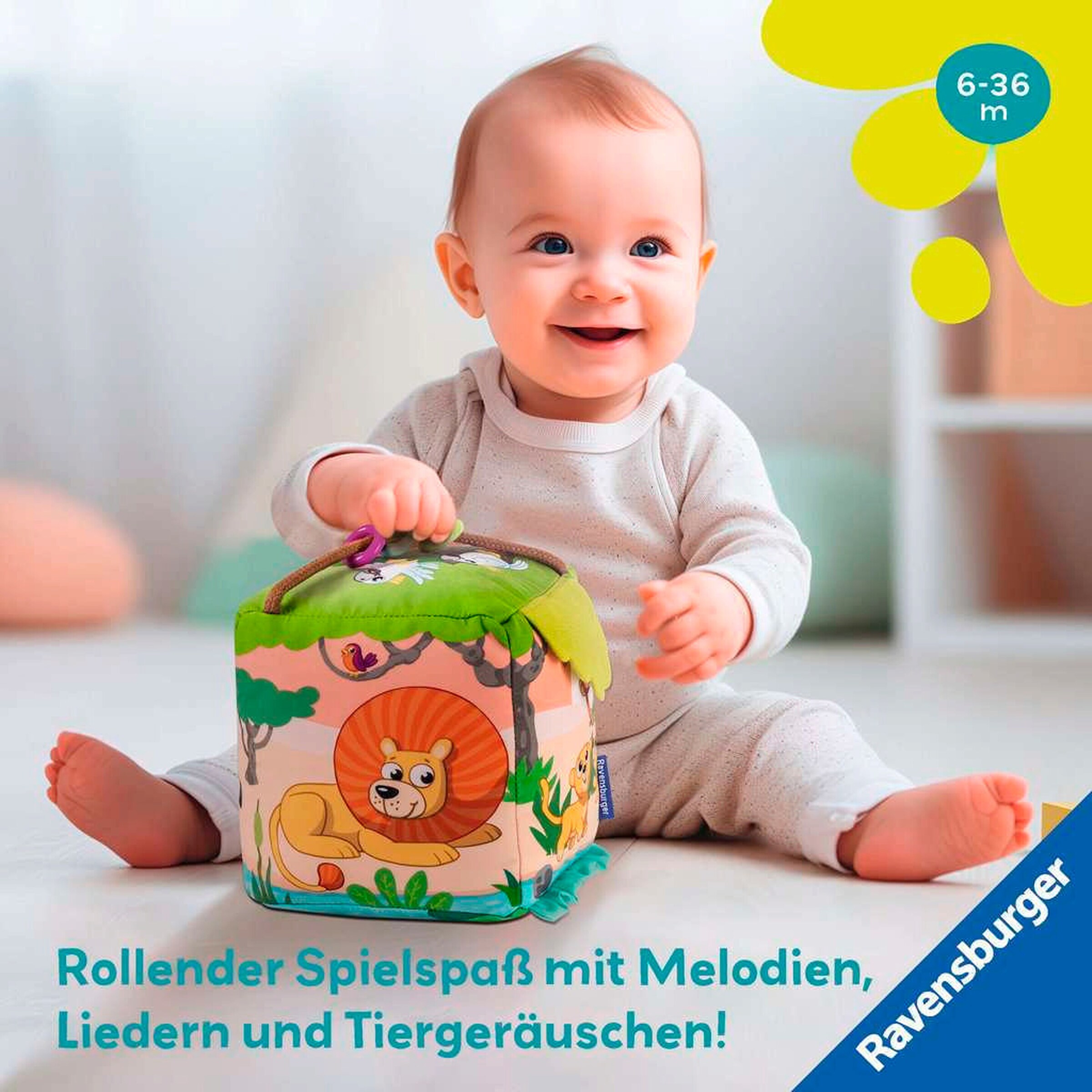 Ravensburger Motorik-Musik-Spiel-Würfel: Wilde Tiere