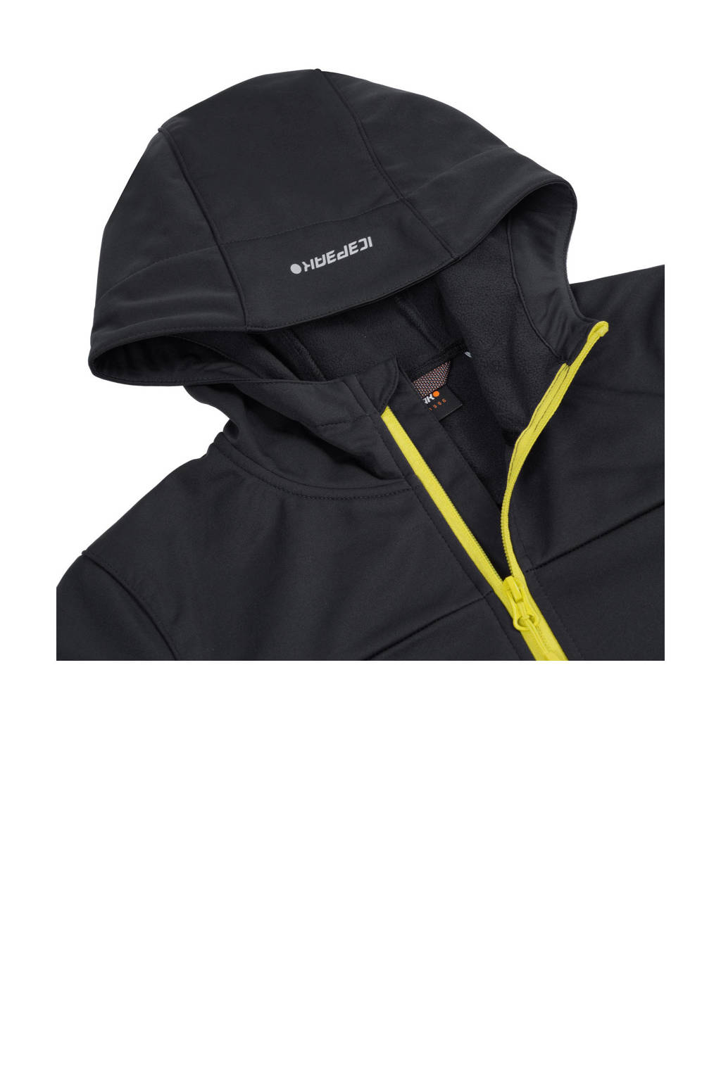 Icepeak softshell jack Kline antraciet/geel