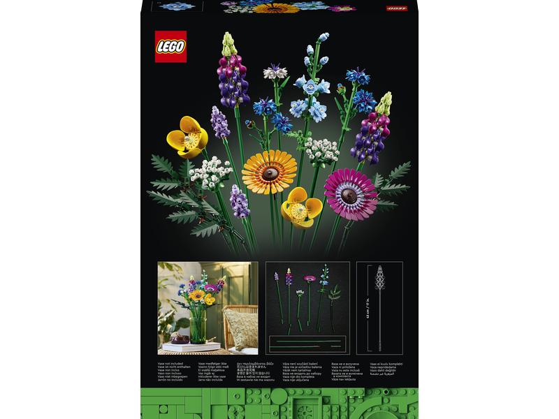 LEGO® Icons Botanicals Wildblumenstrauss 10313 Fesselndes Bauerlebnis für Naturliebhaber und angehende Floristen