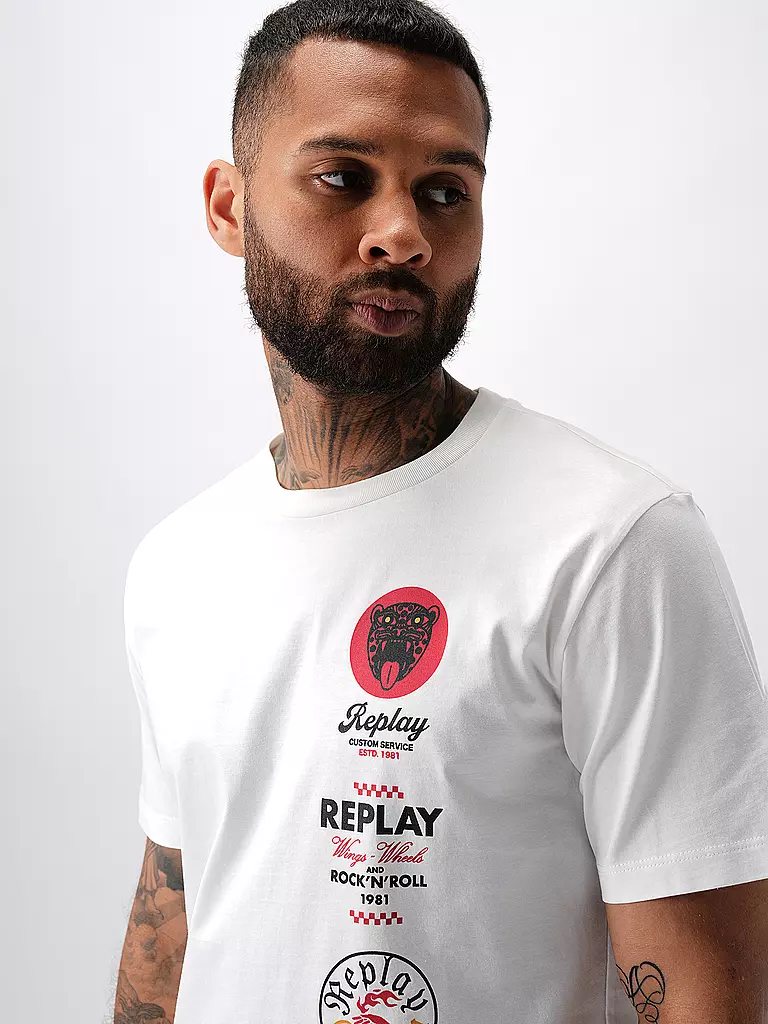 REPLAY T-Shirt  weiss