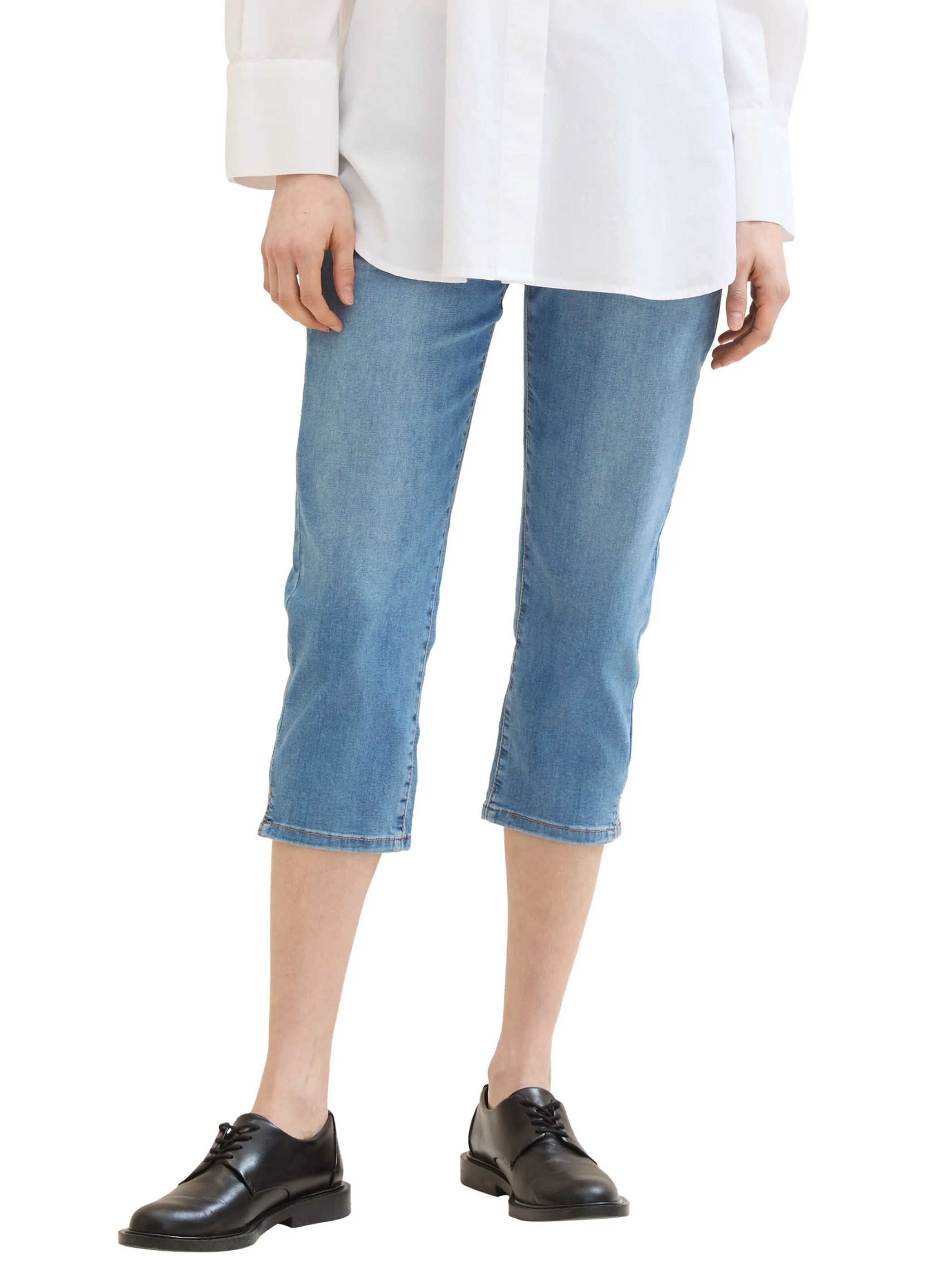 Damen Capri High Waist Jeans 