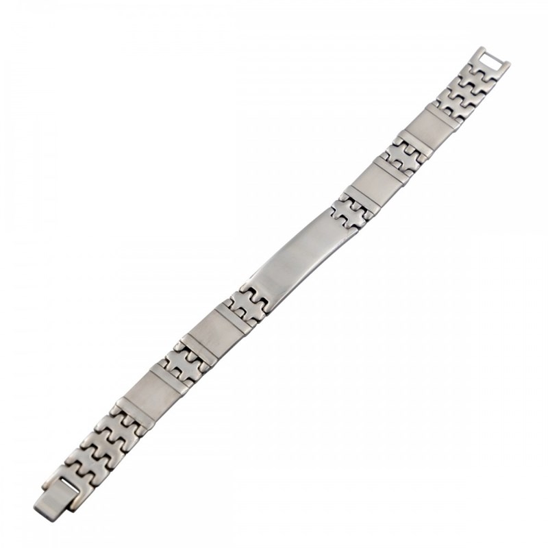 Gourmette Bracelet Homme en Acier