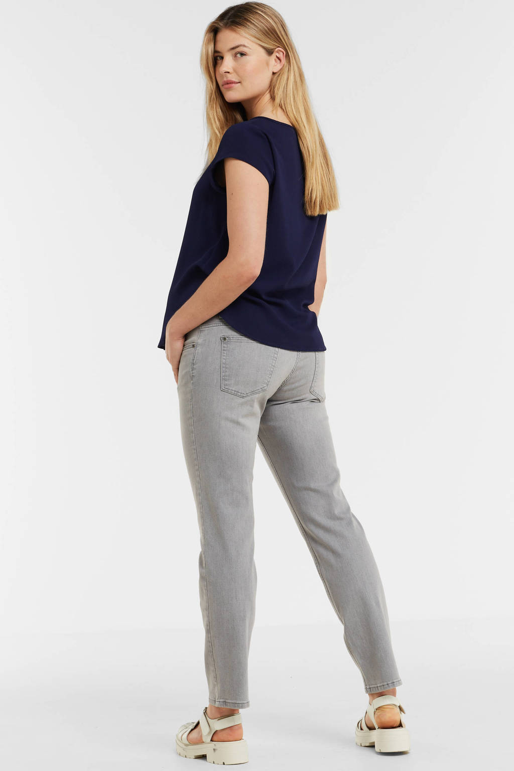 LOVE2WAIT mom zwangerschapsjeans Norah grijs