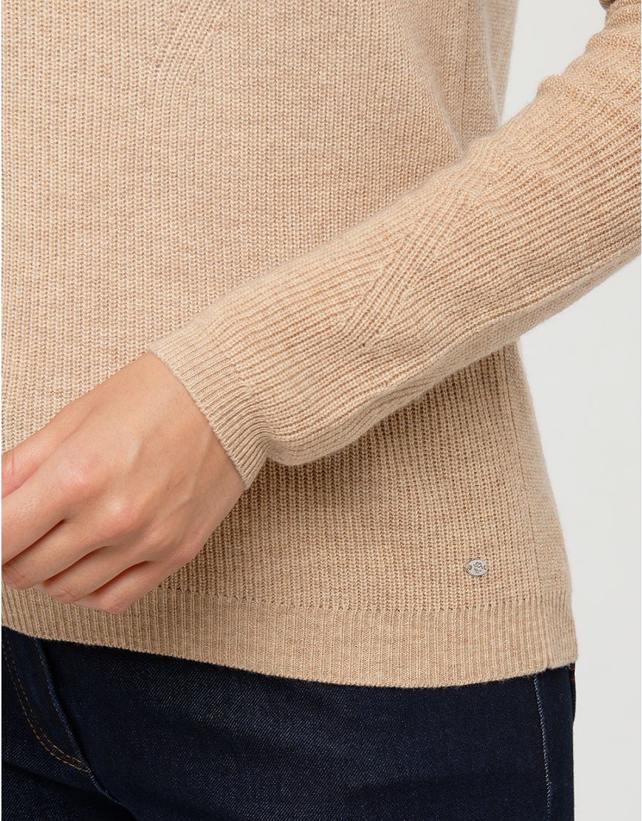 Pull brun laine cachemire