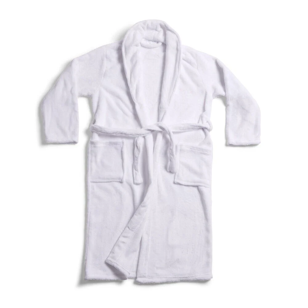 Peignoir mixte flanelle et polyester