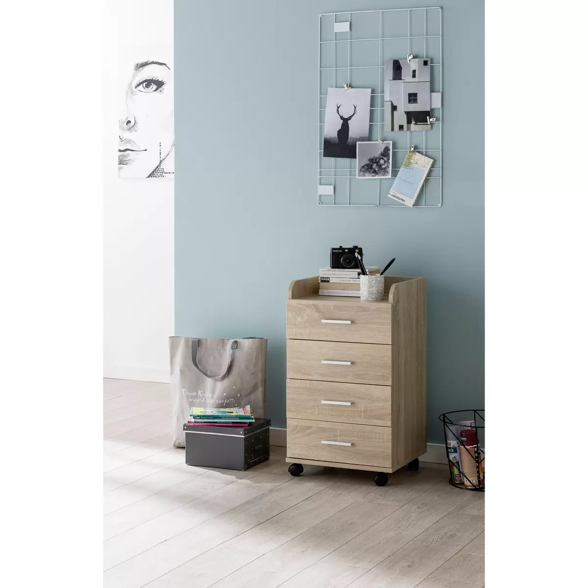 Rollcontainer Finn Sonoma Eiche