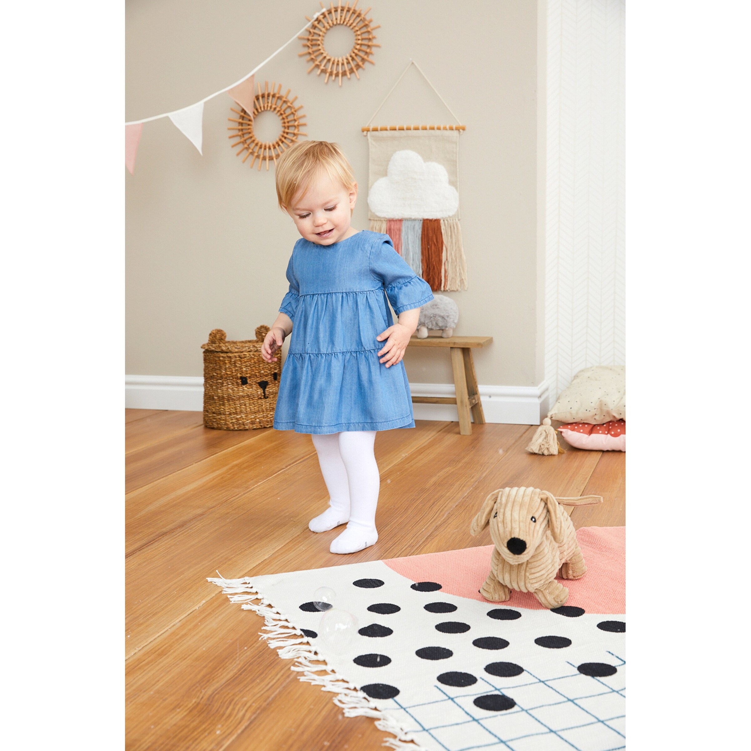 Lilletots - Sunshine Girls Jeans-Kleid kurzarm