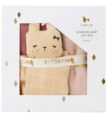 Fabelab Baby Gave?ske - Babysv?b/Stofble/Nusseklud - Dusty Rose