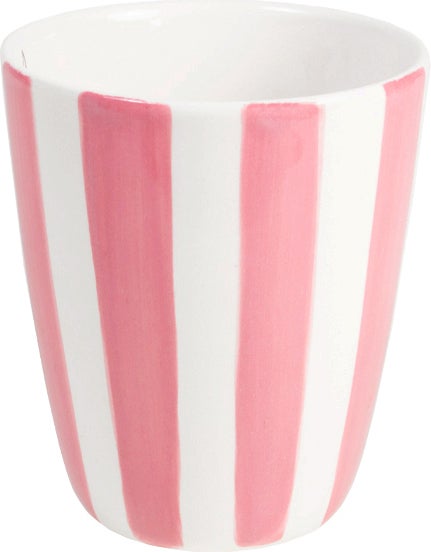 Blond Amsterdam mok Even Bijkletsen stripe roze 0,35 L