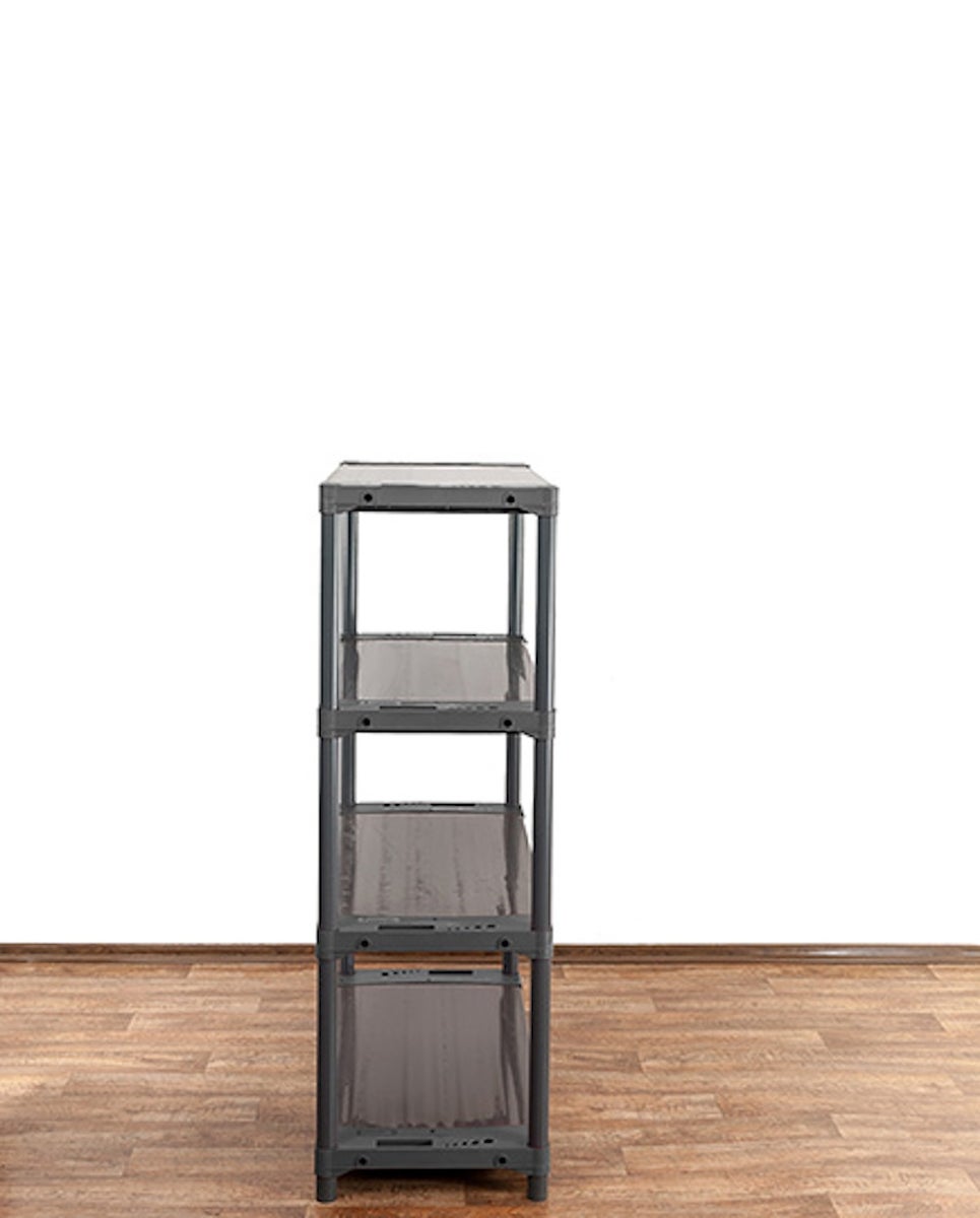 PROREGAL Plastic Plank Big Grey Bear Laag HxBxD 138 x 110 x 46 cm Plank Draagvermogen 160 kg Grijs