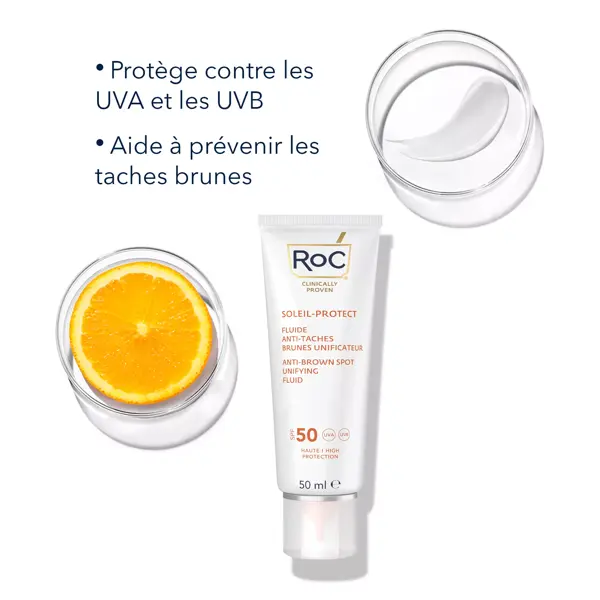 Roc Soleil Protect Fluido Unificador Anti-Manchas Escuras FPS 50+ 50ml