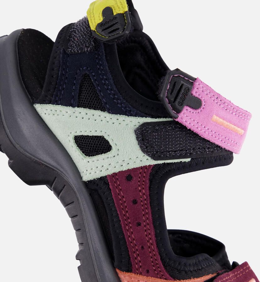 ECCO Offroad Sandalen zwart Textiel