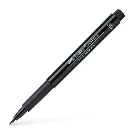 Faber-Castell Tuschestift PITT Artist Pen schwarz 4er Packung