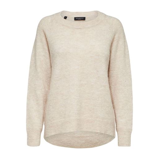 Selected Femme Lulu Striktrøje, Birch, L