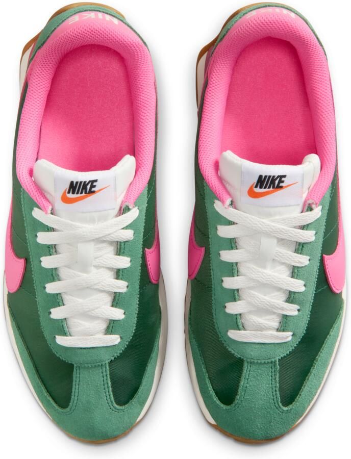 Nike Pacific leren sneakers groen roze