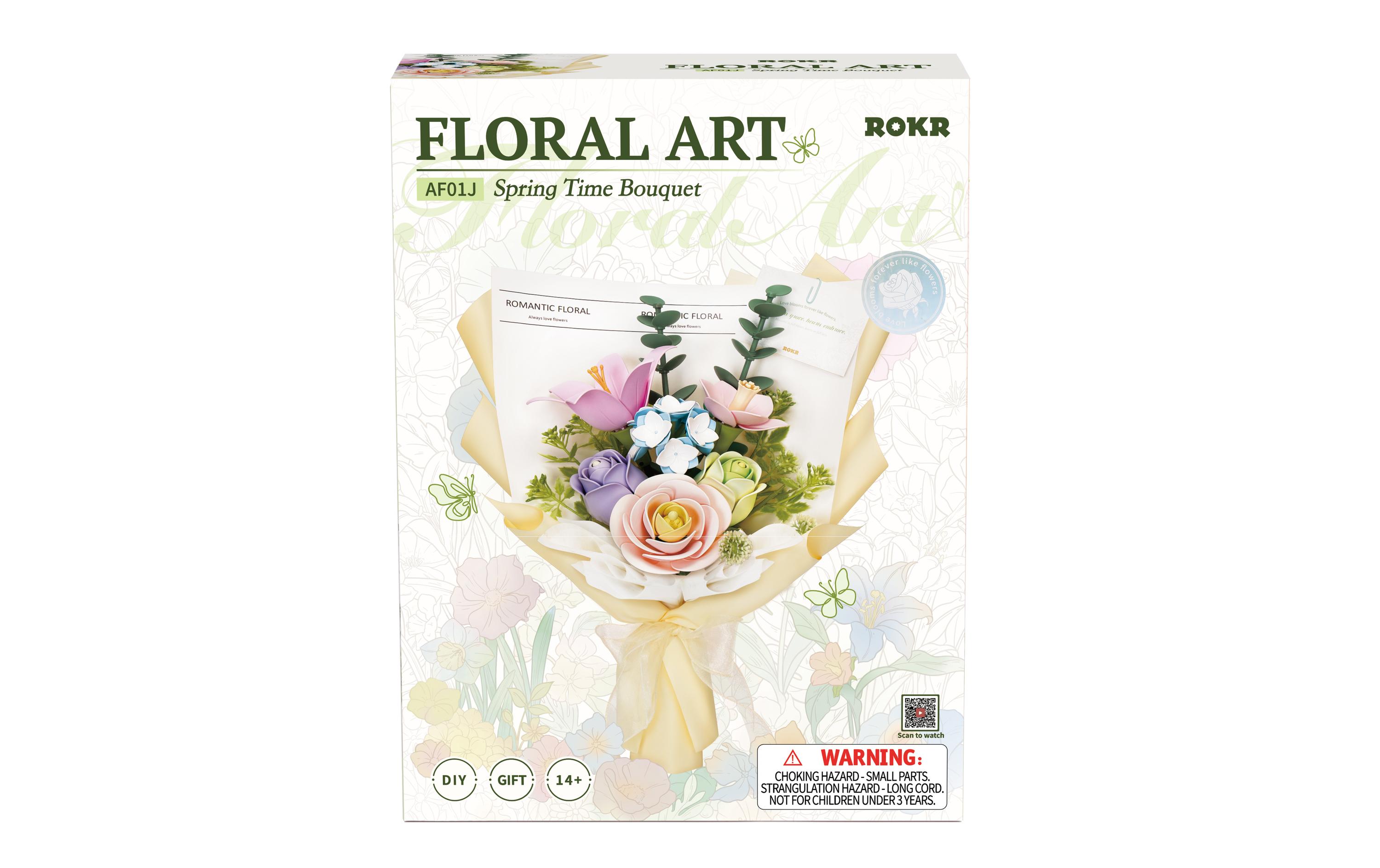 Bausatz Spring Time Bouquet 165-teilig3D-Puzzle aus lasergeschnittenen Holzteilen