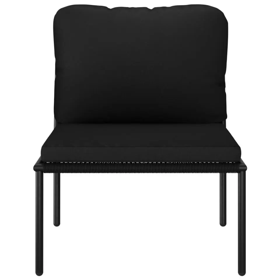 vidaXL - Loungeset - Zwart - PVC