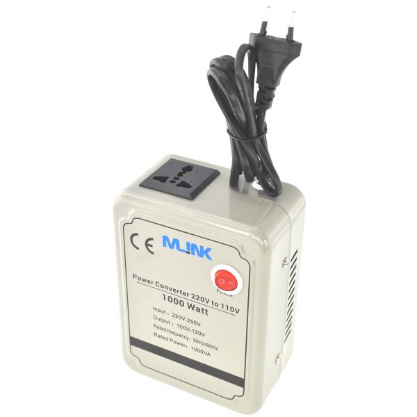 Satkit Transformador de Corrente Conversor 220V a 110V Potência Máxima de 1000W
