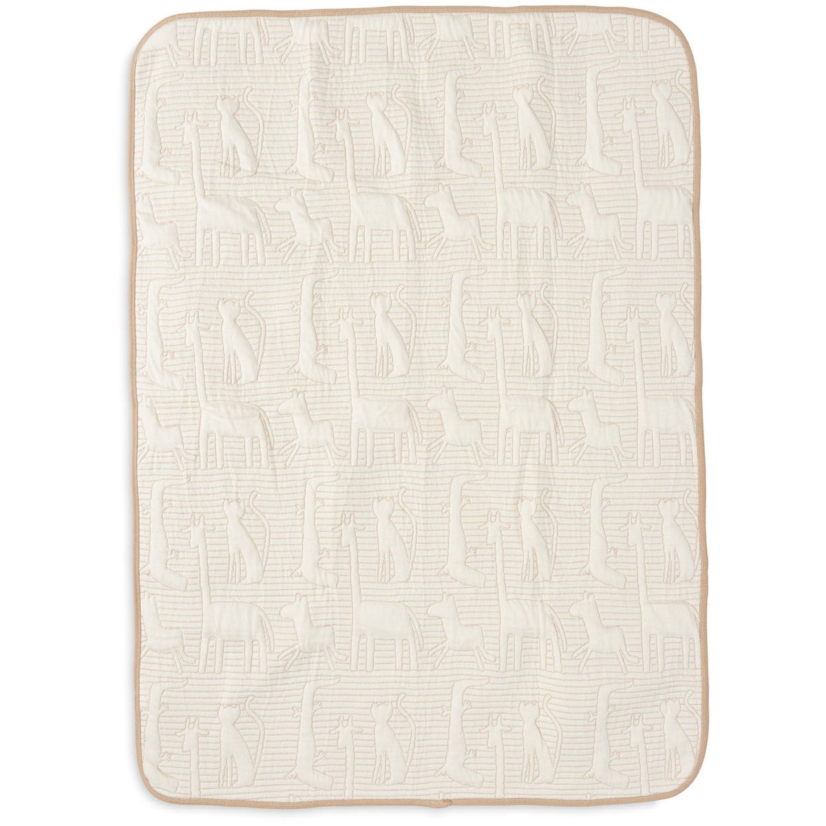 JolleinJollein   Decke Jersey Jungle Jambo biscuit-oatmeal 75x100cm