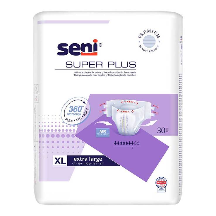 SUPER SENI PLUS XL Windeln für die Nacht für Erwachsene, 30 St