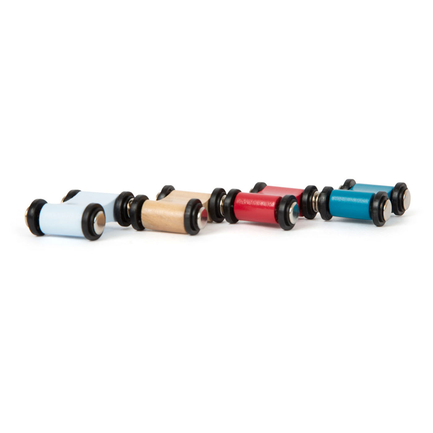Small Foot-Houten Autobaan met 4 Auto's