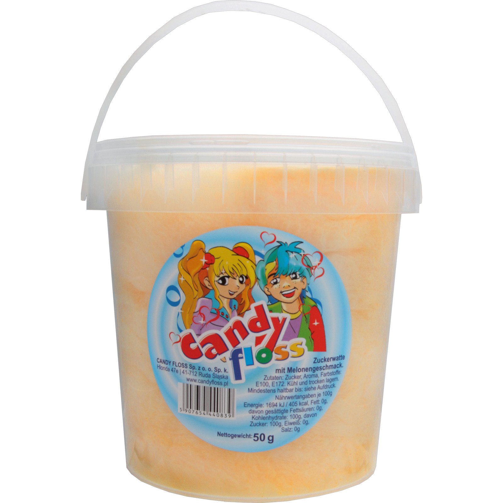 Candy Floss Zuckerwatte mit Melonengeschmack 50 g