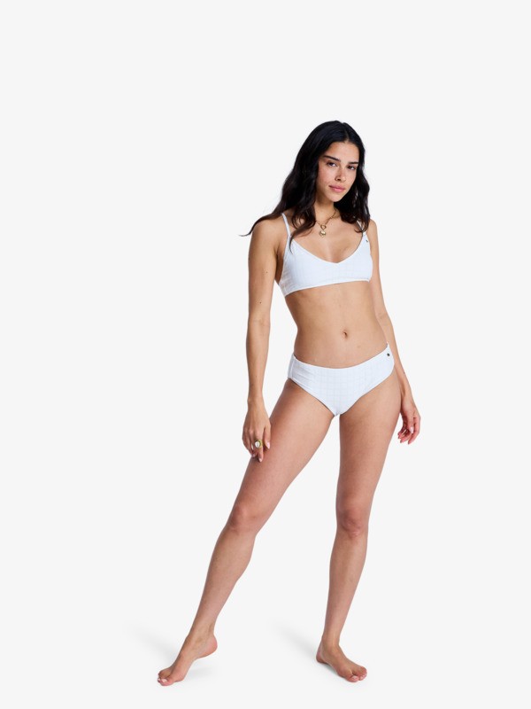Roxy Island Athletic Bra Haut de bikini bralette Blanc Femme