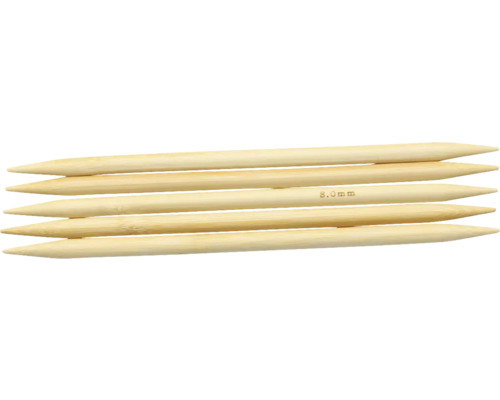 Bamboe dubbelpuntige naalden, 20 cm, 8 mm