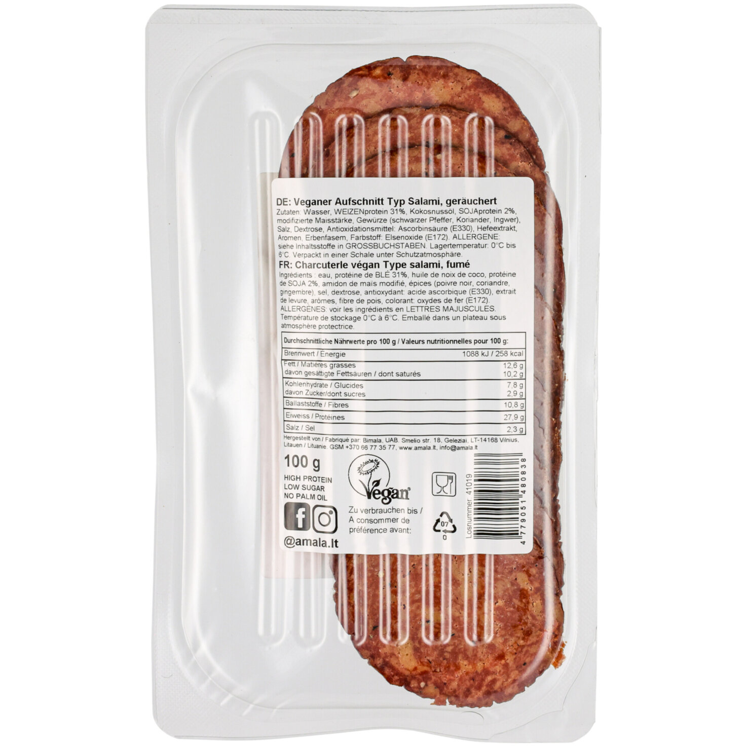 Amala veganer Aufschnitt Extra