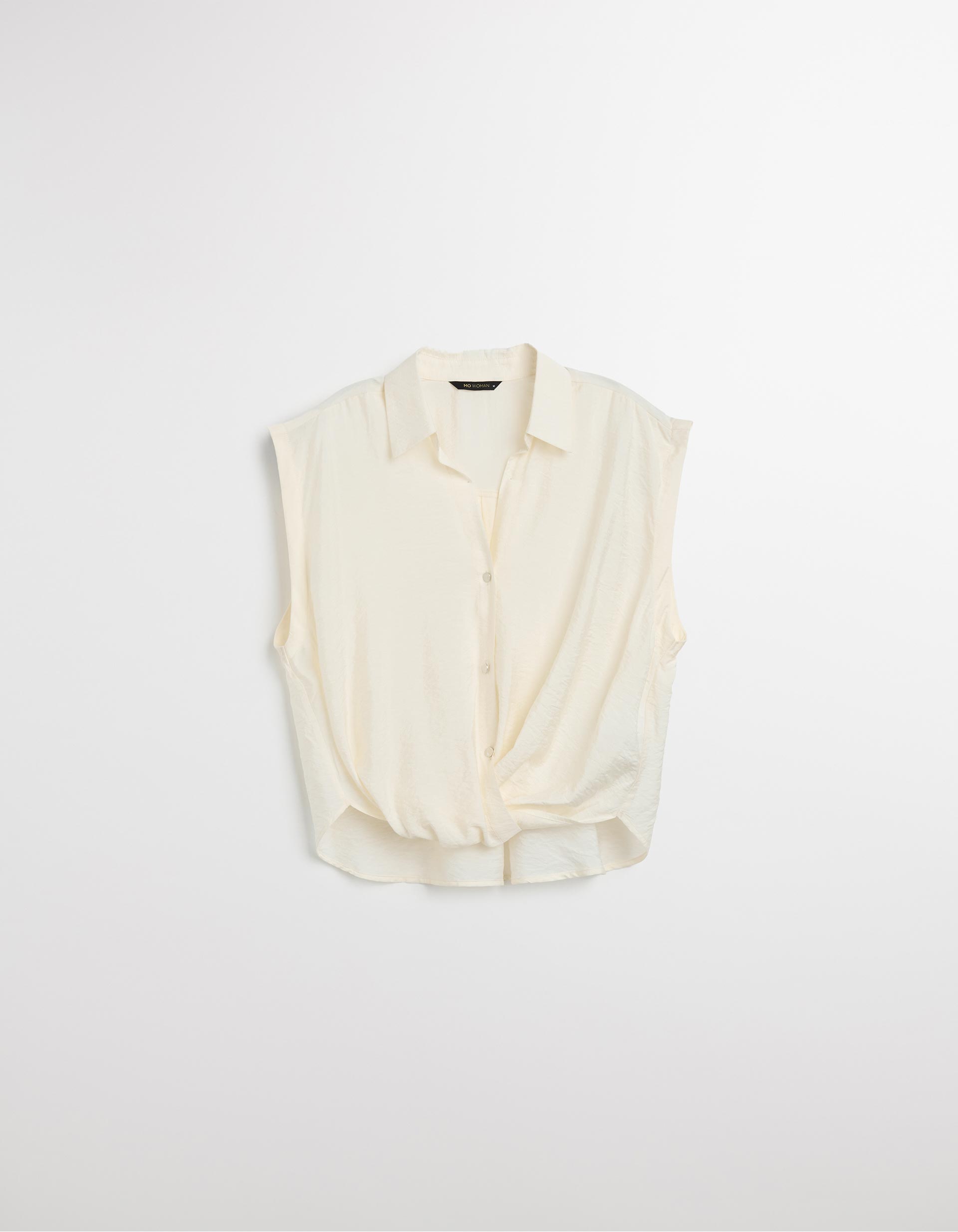 Blusa com Nó, Mulher, Cru