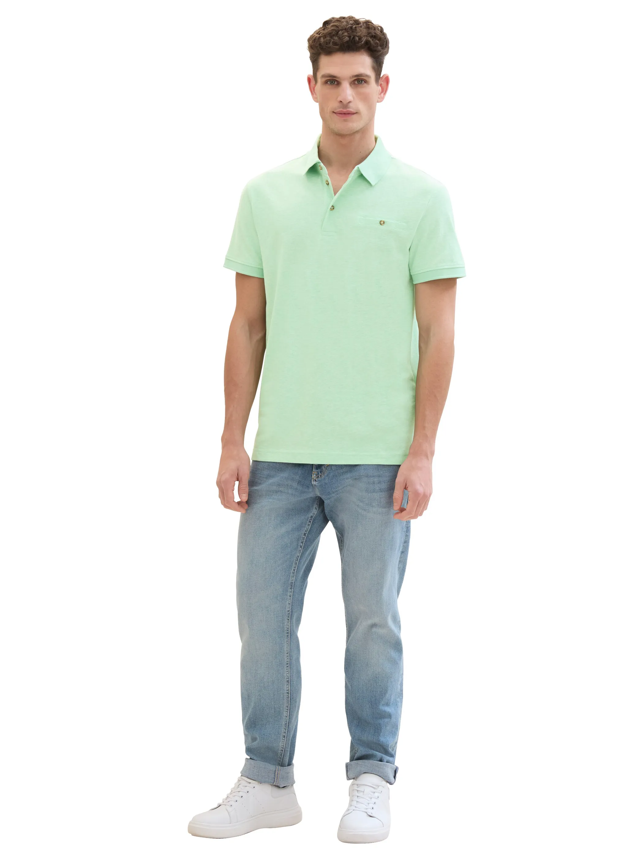 Herren Poloshirt unifarben