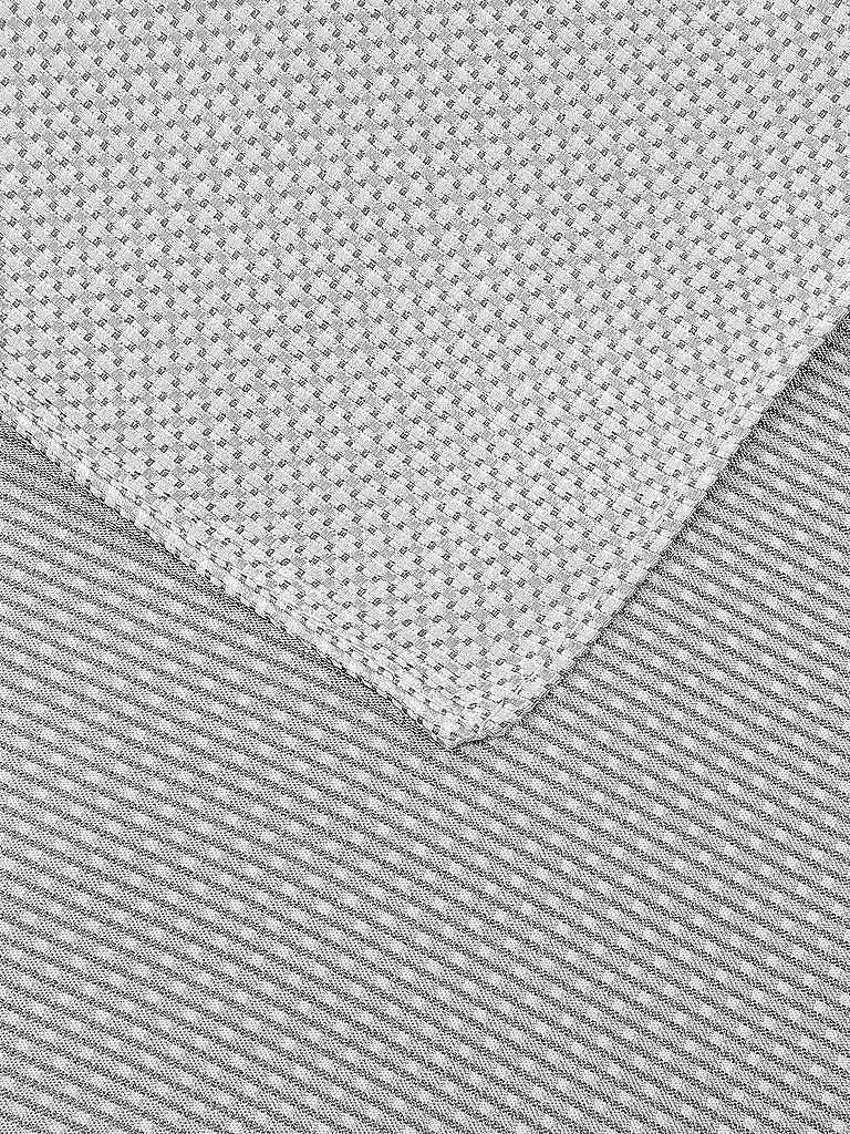 SEIDENFALTER Stecktuch PRINCE BOWTIE silber
