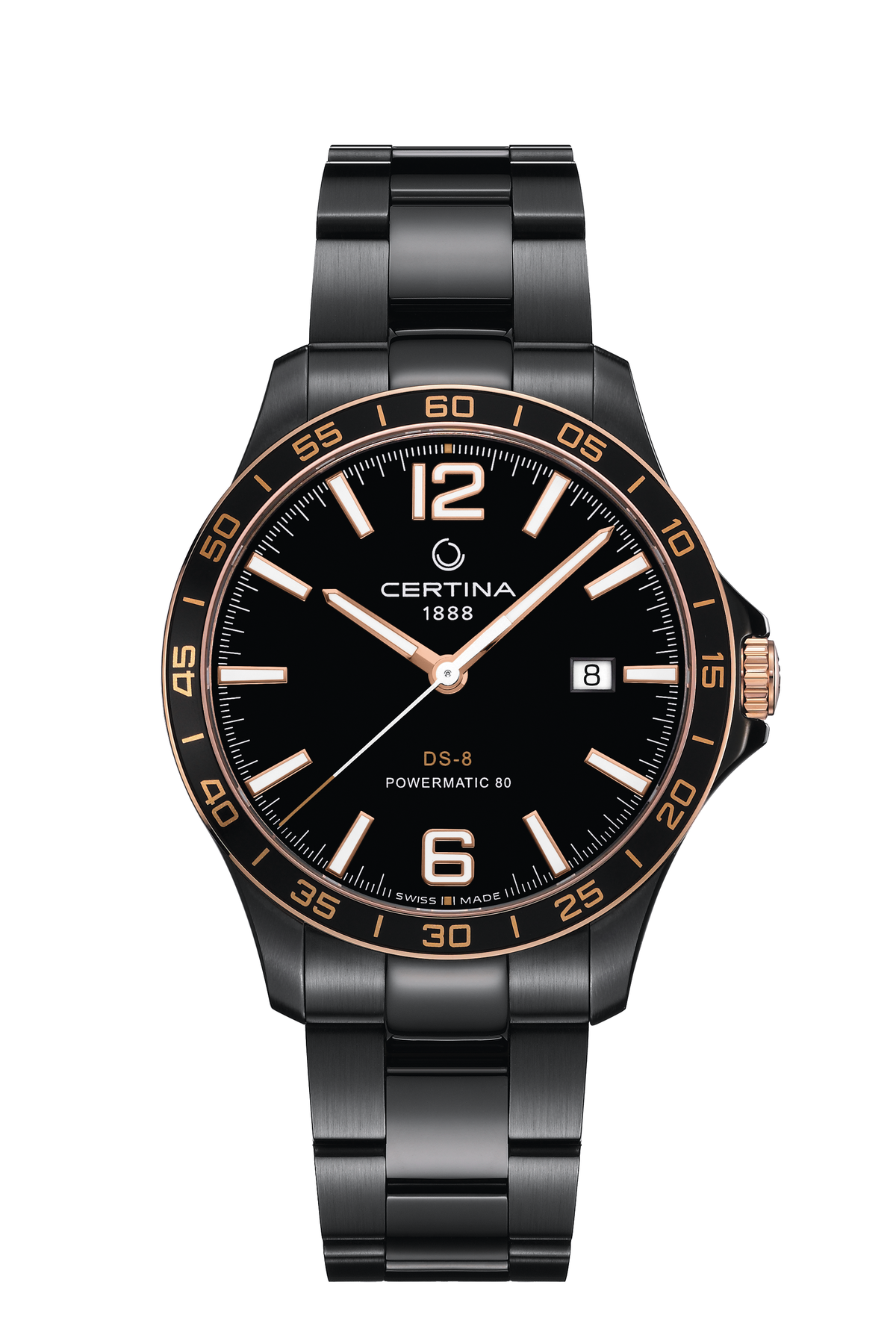 Certina DS-8 Powermatic 80 40.5mm Schwarz