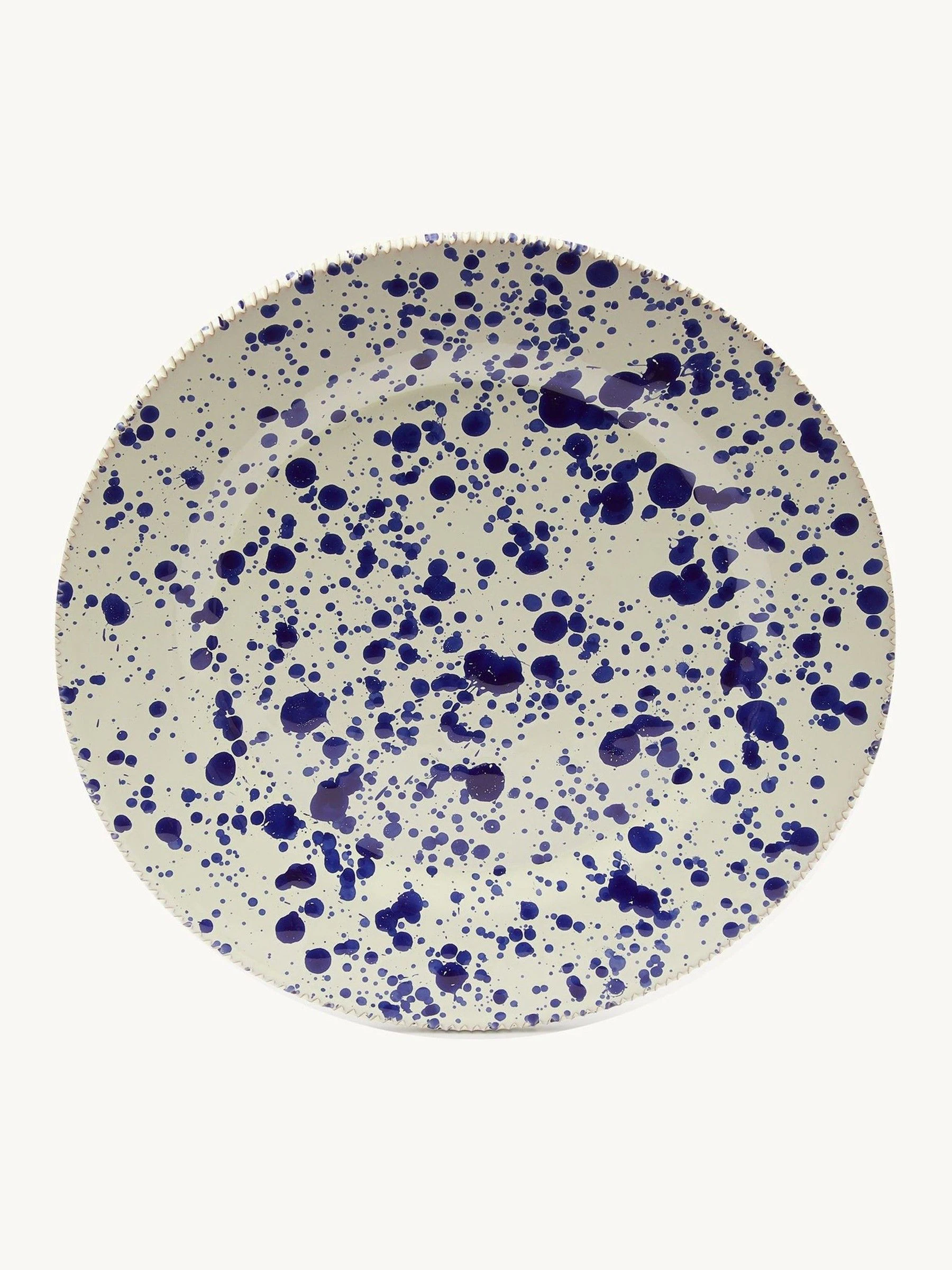 Hot Pottery Set of 4 Splatter Dinner Plates