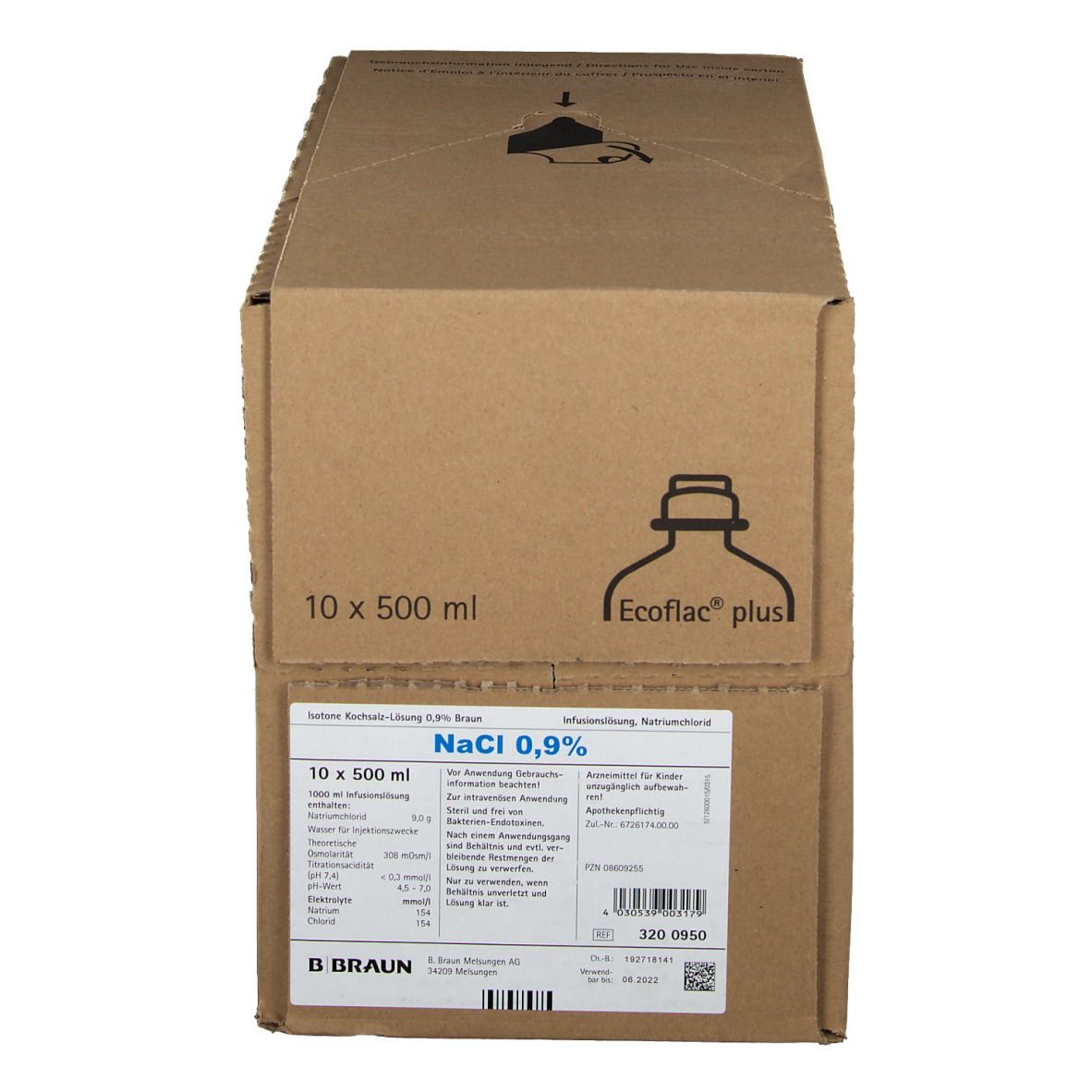 Kochsalz 0,9 % Isotonisch Ecoflac Infusionslösung