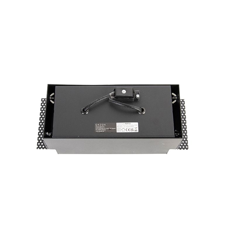 Inbouwspot zwart GU10 AR70 trimless 2-lichts - Oneon