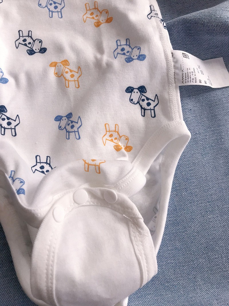 (95x135mm) Baumwoll Baby Body Verlängerung Strampler Einlage Pad mit Druckknöpfen - Weiss