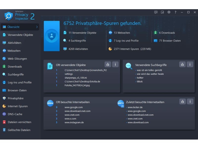 Ashampoo Privacy Inspector 2⁠ ESD, Vollversion, 1 PC Die Entdeckungsreise durch Dein Windows geht weiter
