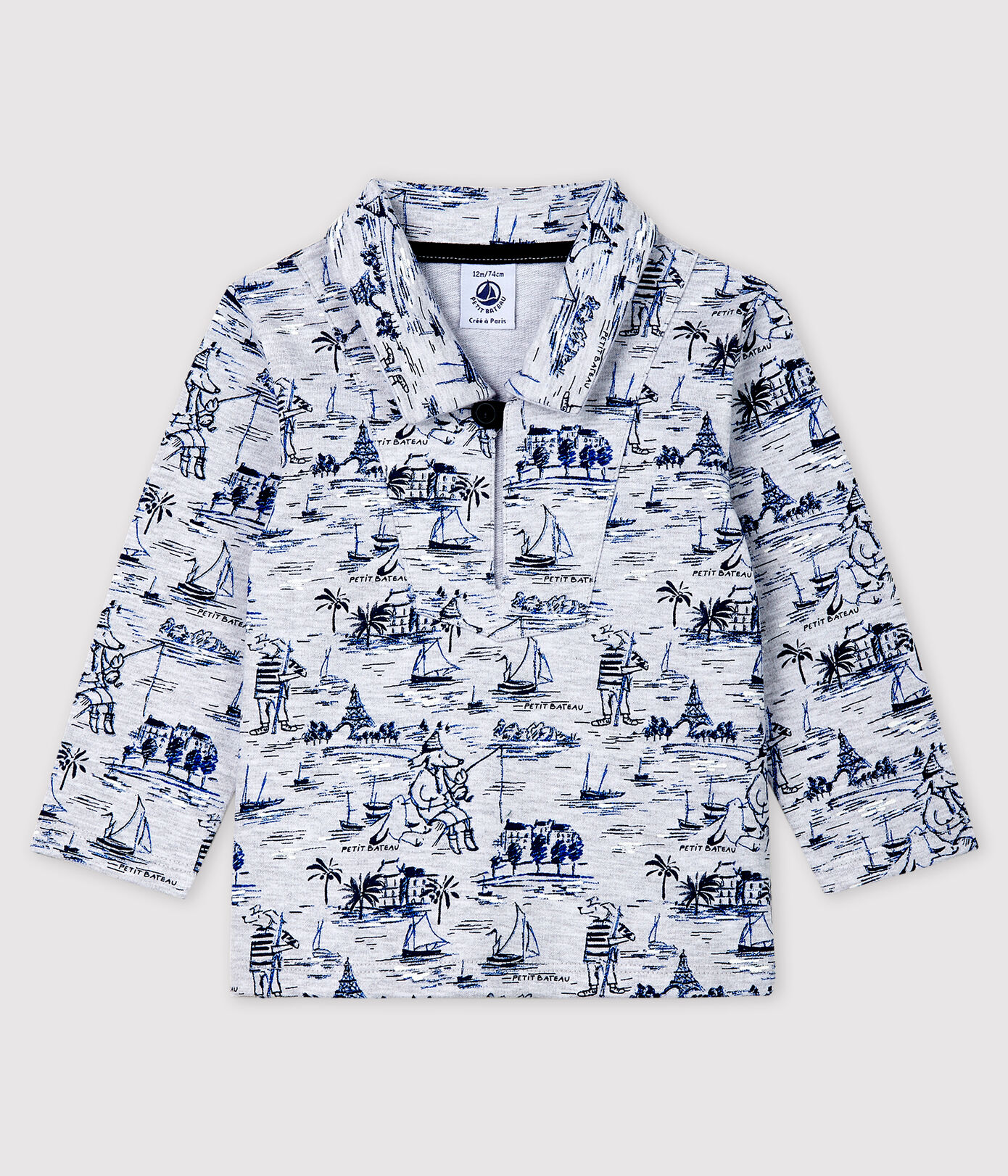 Sweatshirt en molleton imprimé bébé garçon