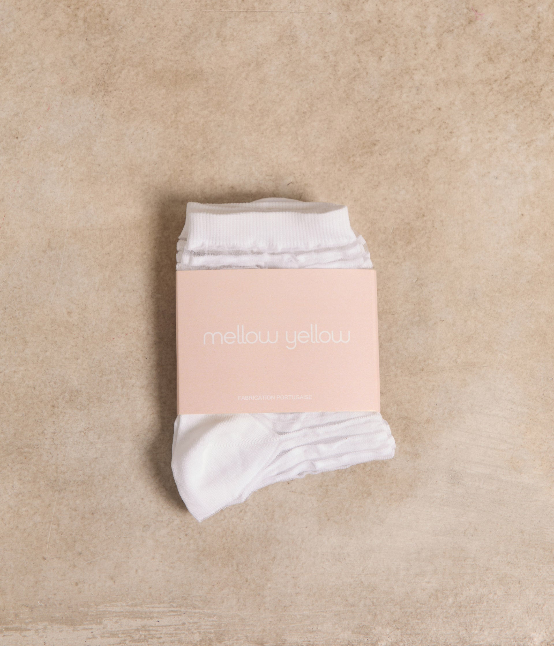 Chaussettes blanches relief Lina