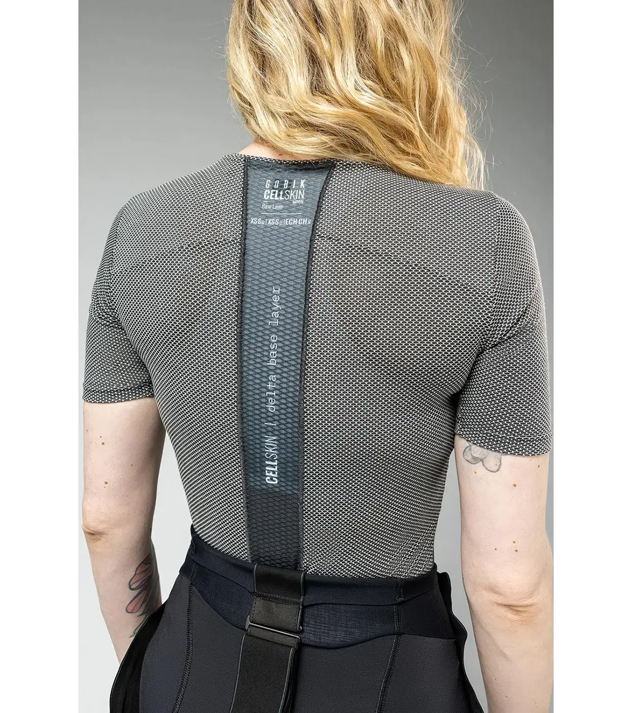 Gobik Cell Skin Ondershirt Korte Mouwen Grijs/Zwart Dames