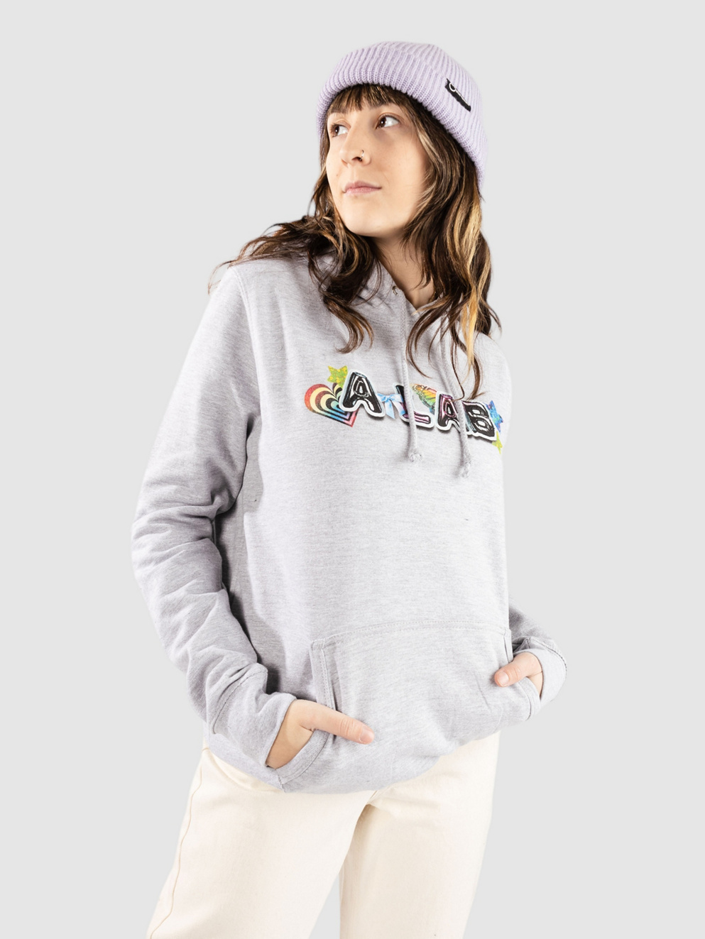 A.LAB Problematic Cutie Hoodie heather grey