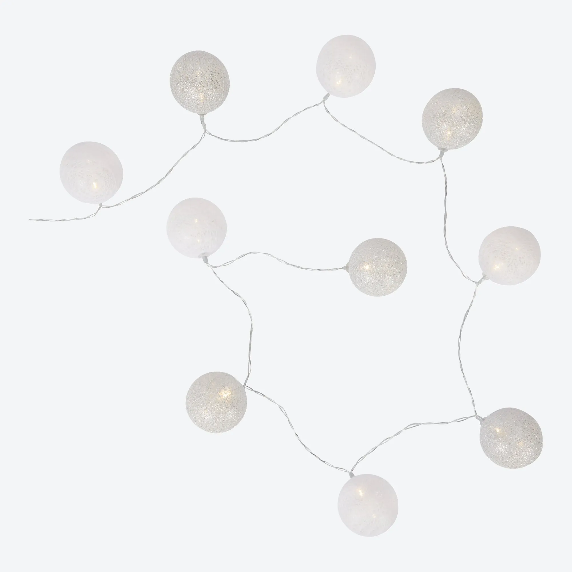 LED-Lichterkette mit Bällen, ca. 165cm