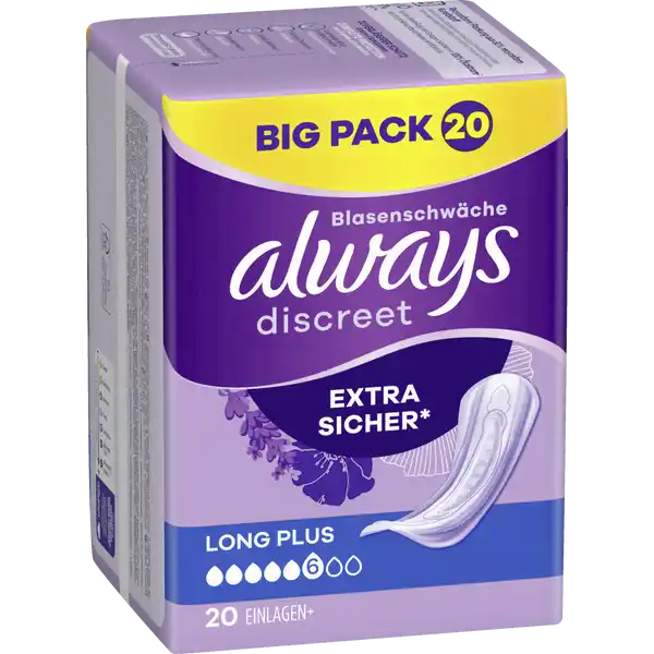Discreet Inkontinenz Long Plus Big Pack