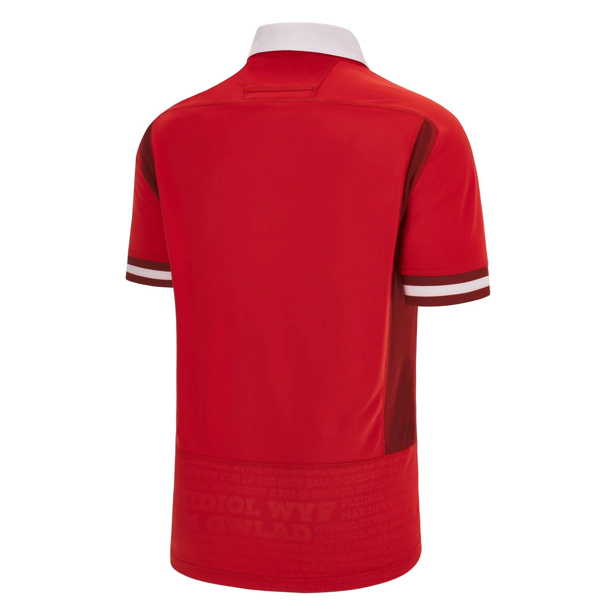 Macron Wales RWC 2023 Rugby Home Shirt Adults