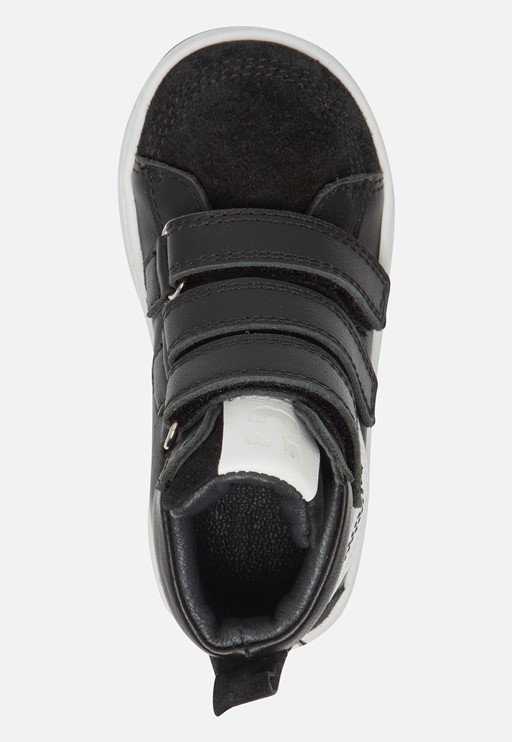 Muyters Klittenbandschoenen zwart Leer
