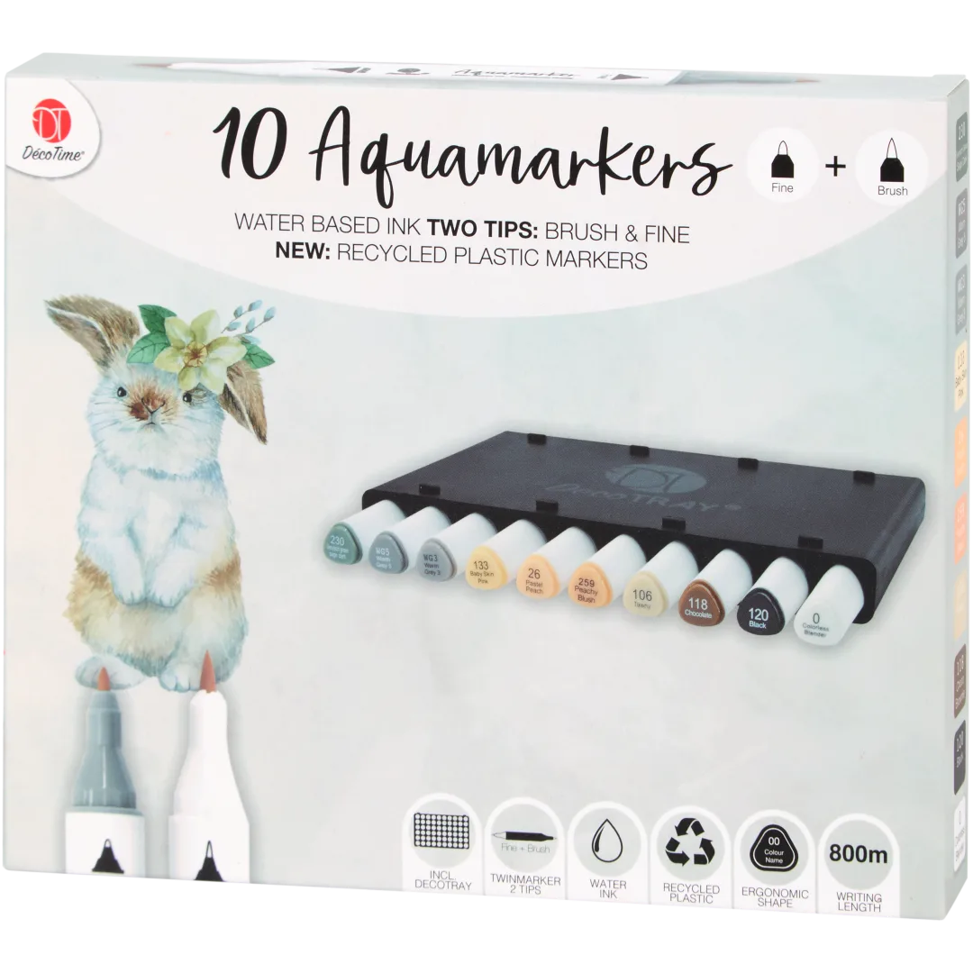DécoTime aquamarkers 10 stuks | diverse varianten